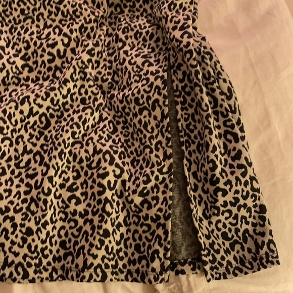 Zara below the knee leopard print dress - Picture 3 of 4